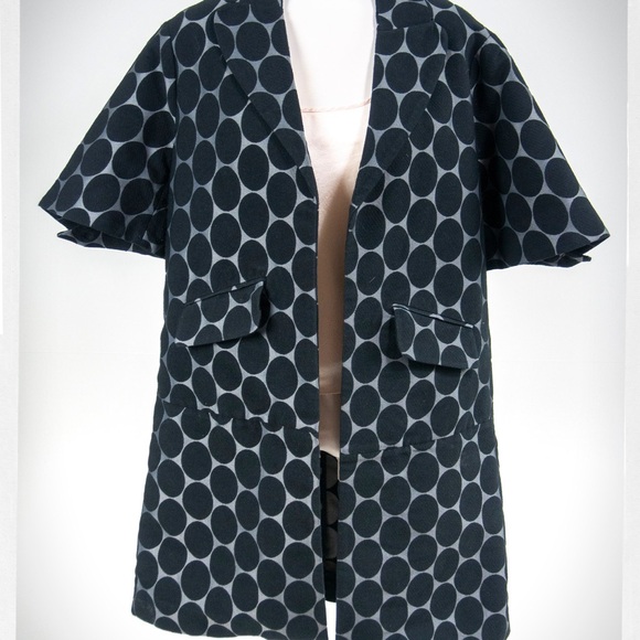 Marni x H&M Amazing Black Flocked Swing Coat - Picture 7 of 7